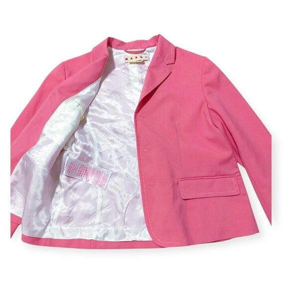 Marni Pink Tailored virgin wool jacket, Size 44 Italy, New with tag - Picture 13 of 16